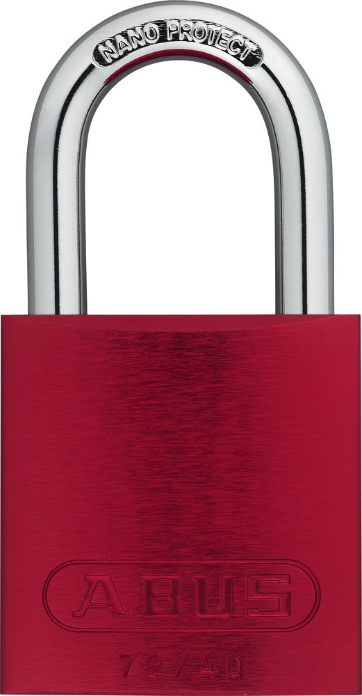 Hänglås Abus 72/40 röd LL TT60113