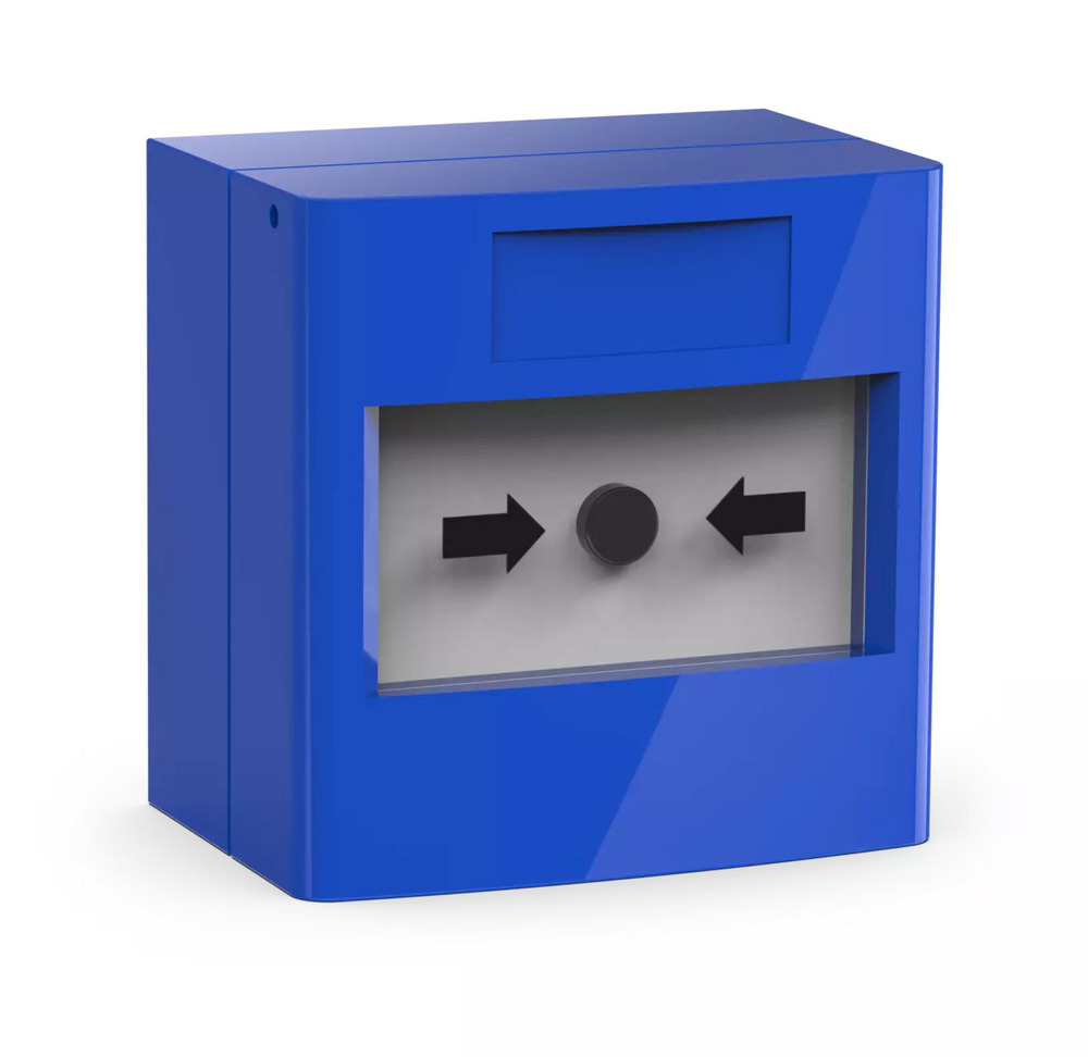 Blå larmknapp LK-5-BL              Ateco 2x NO/NC