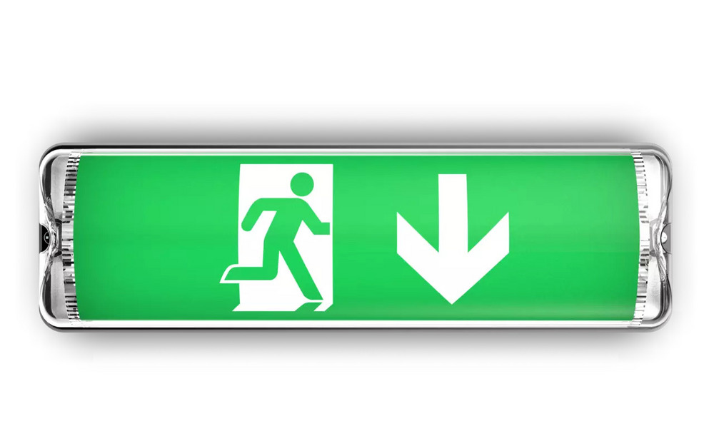 Nödljusarmatur IP65 vägg/tak       Ateco