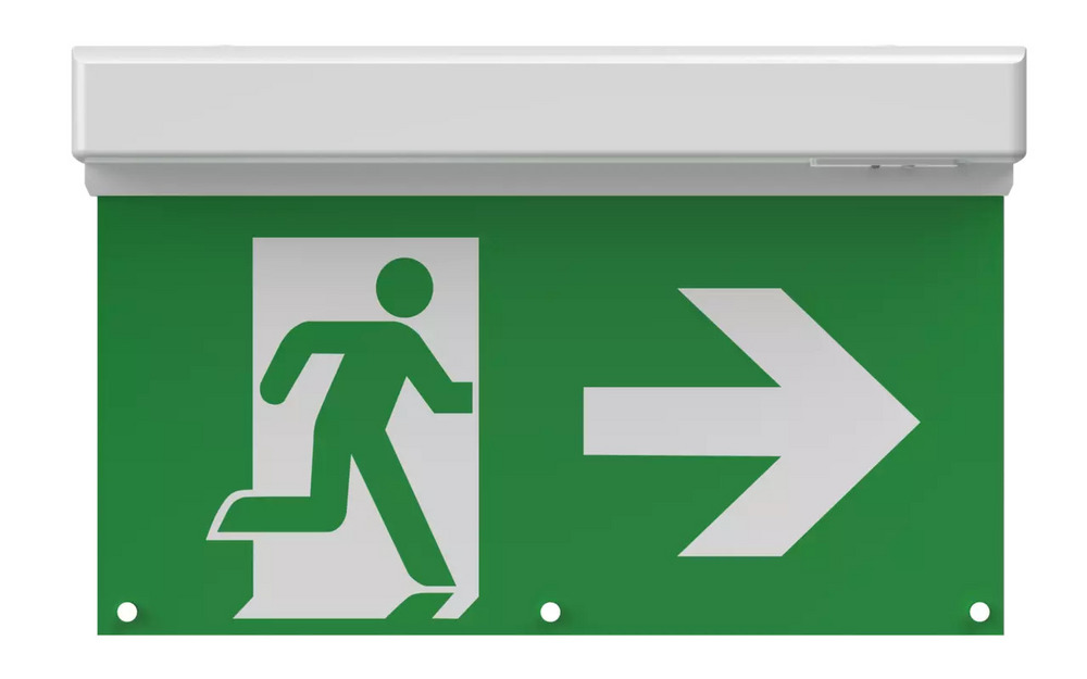 Nödljusarmatur IP20 vägg/tak       Ateco