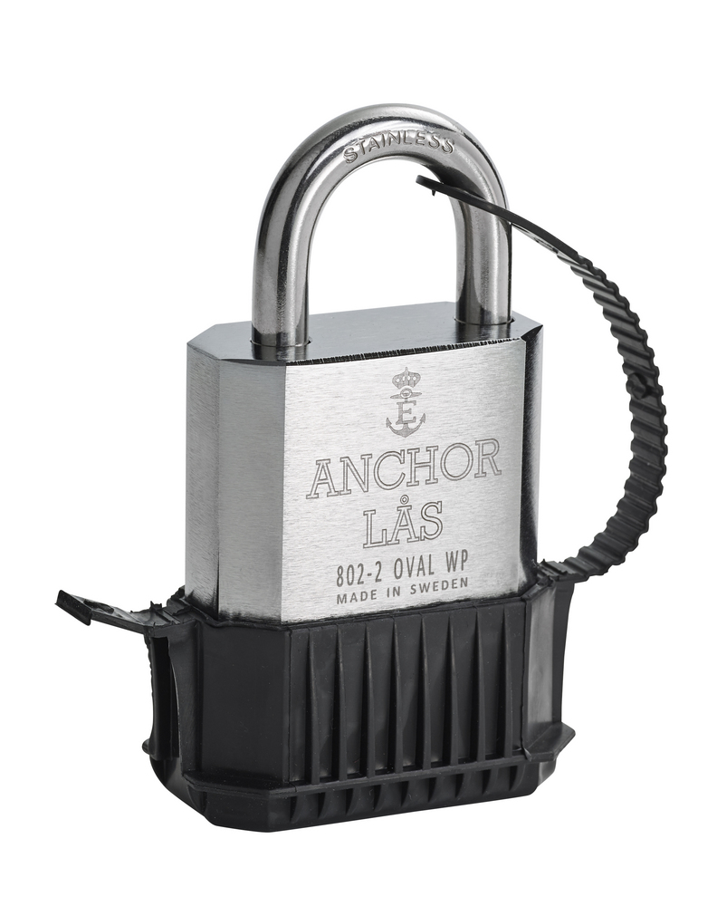 Hänglås Anchor 802-2 B25 oval      cylinder med väderskydd
