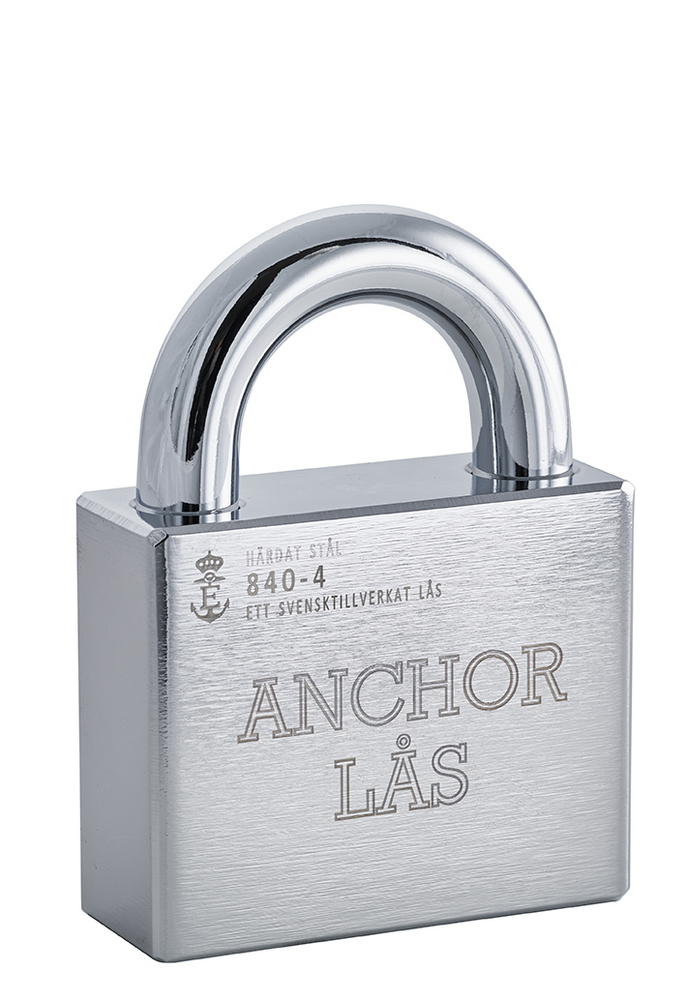 Hänglås Anchor 840-4 B27 oval cyl  Klass 4