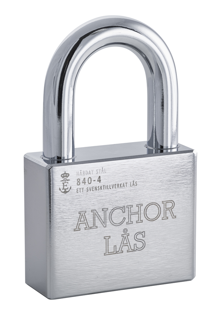 Hänglås Anchor 840-4 B50 oval cyl  WP