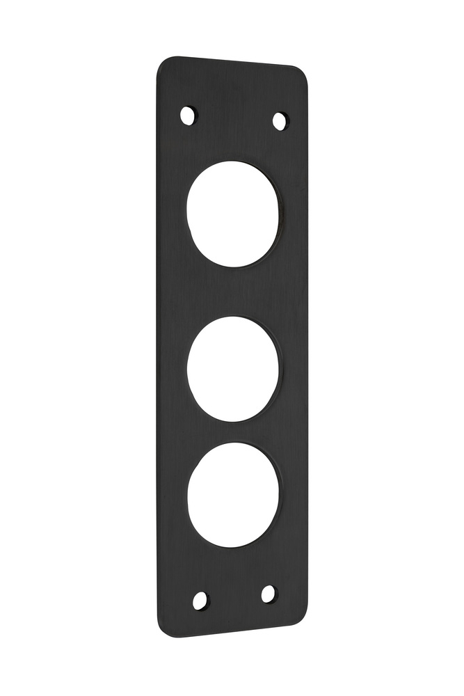Underläggsskylt 179 Rostfri        4mm Svart MIRUS