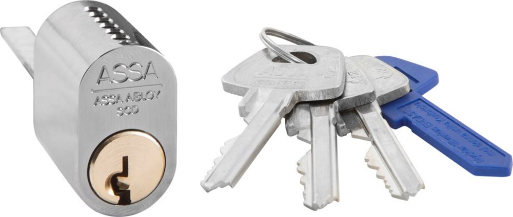 Cylinder 1207 LL med 3 nycklar MP1