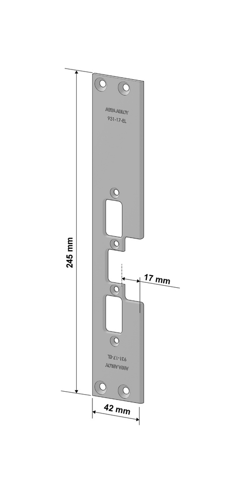 Monteringsstolpe Assa 931-17-EL