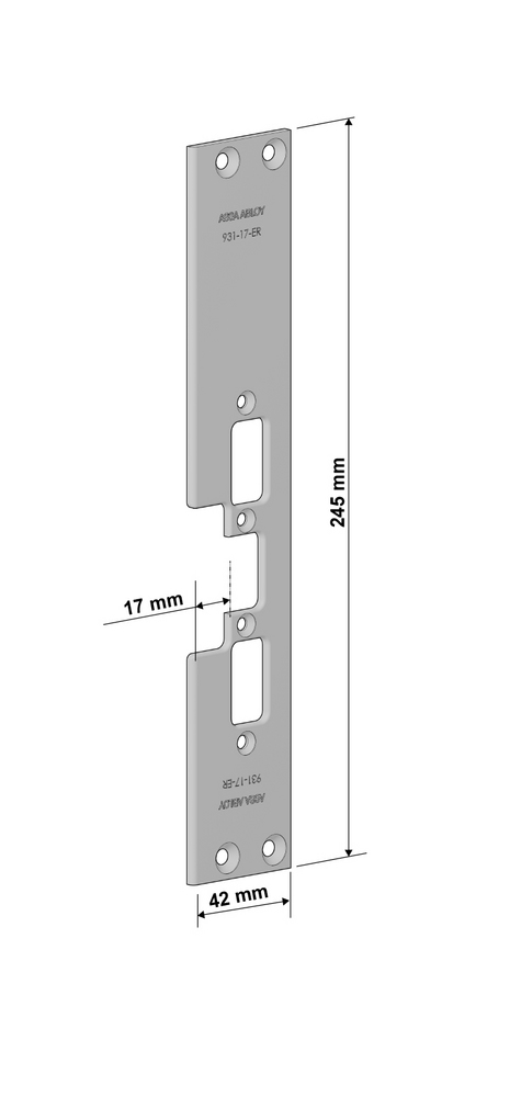 Monteringsstolpe Assa 931-17-ER