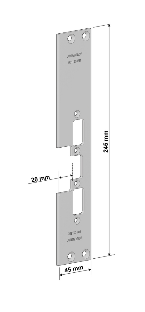 Monteringsstolpe Assa 931-20-ER