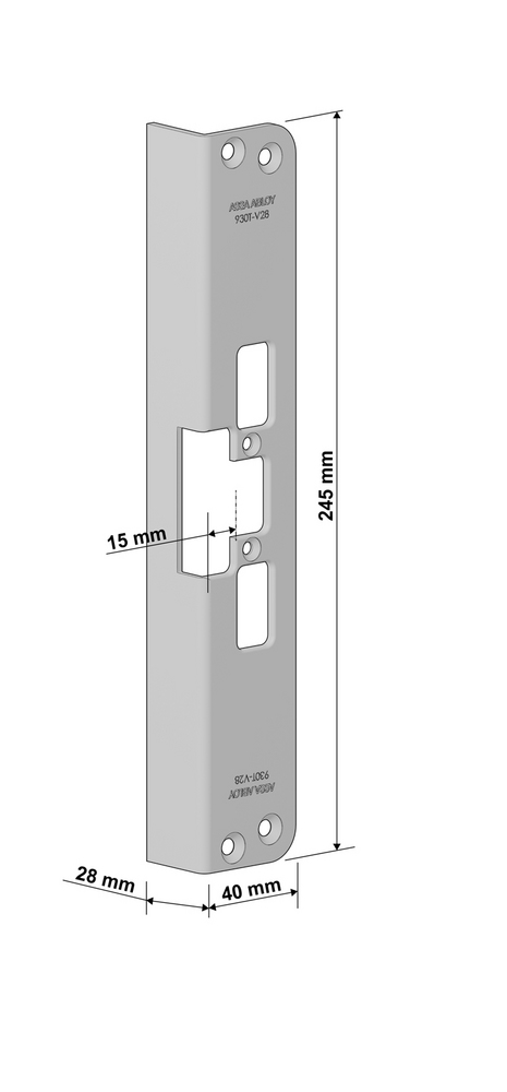 Monteringsstolpe Assa 930T-V28