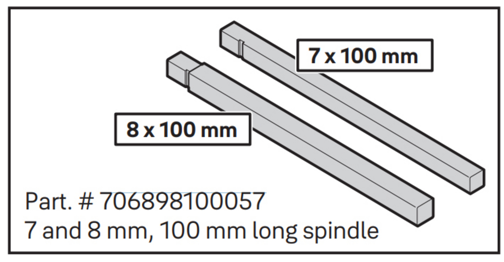 Yale Code Handle tryckespinne      7x100mm/8x100mm