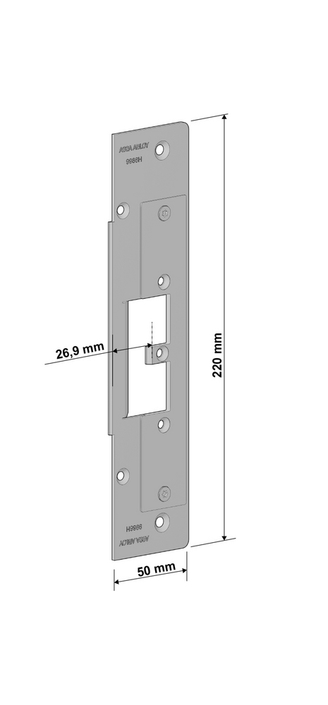 Monteringsstolpe Assa 9986         anpassad för SAPA 2086