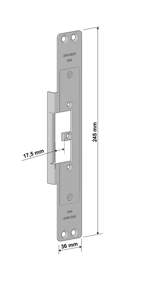 Monteringsstolpe Assa 9942         anpassad för Sapa 2060 (992)