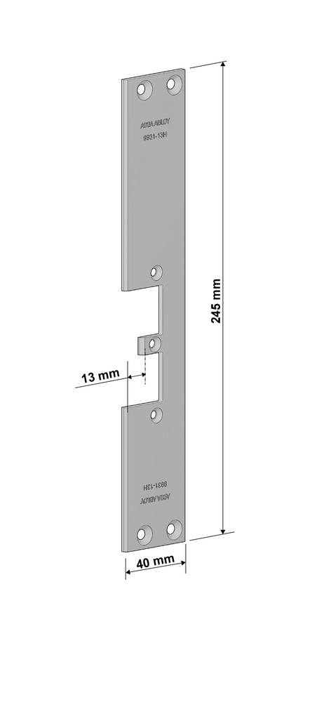 Monteringsstolpe Assa 9931-13H