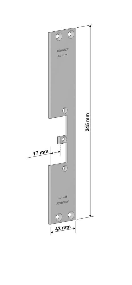 Monteringsstolpe Assa 9931-17H