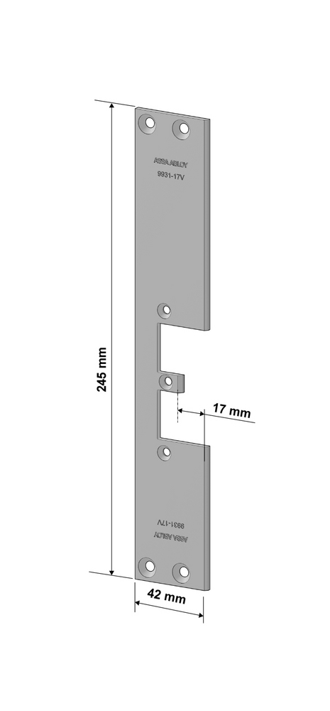 Monteringsstolpe Assa 9931-17V