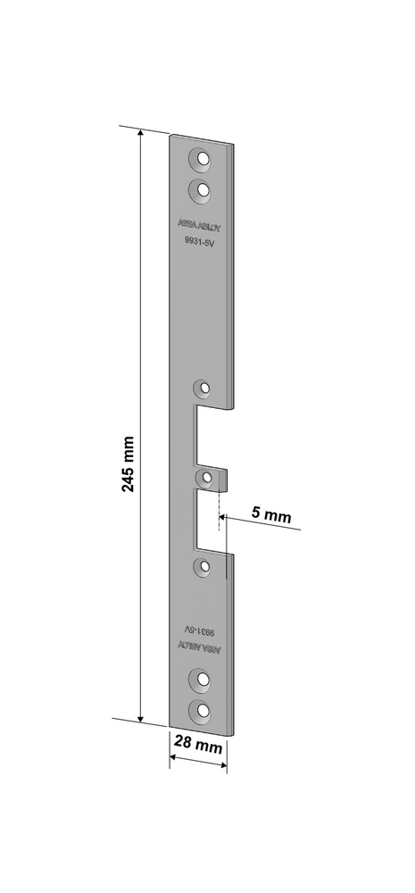 Monteringsstolpe Assa 9931-5V