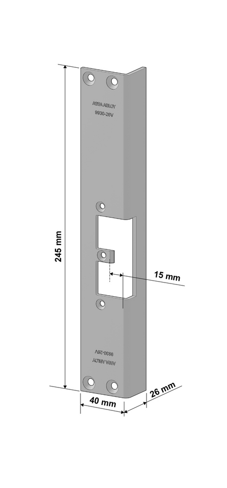 Monteringsstolpe Assa 9930-26V