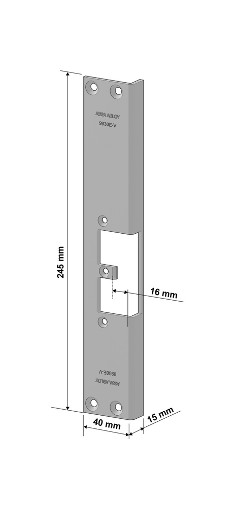 Monteringsstolpe Assa 9930E-V