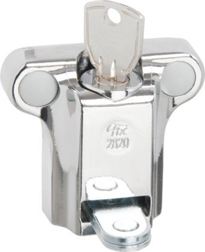 Fönsterlås 2820 inkl. cylinder L   3000 Propack mattkrom