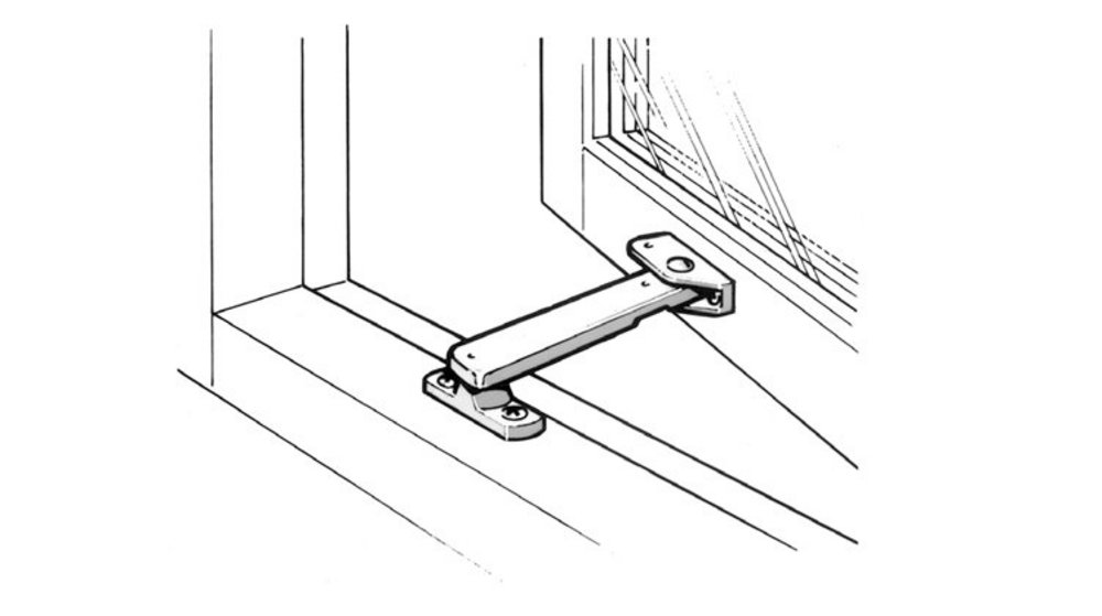 Ventilationsbeslag FIX 93 Brun     Propack