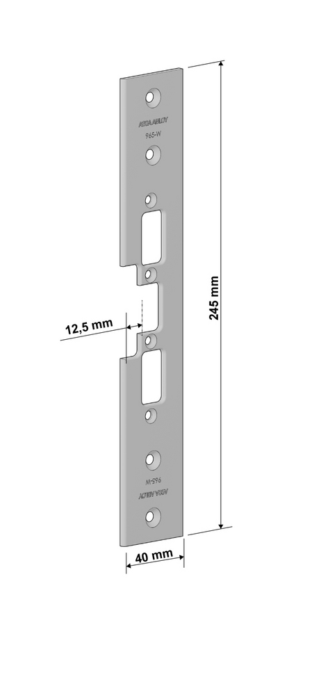 Stolpe Assa 965-W anpassad för Wicstyle 65 & Stålprofil 35000 & 55000