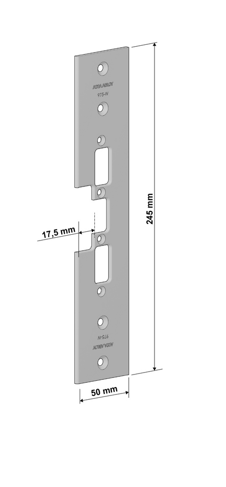 Monteringsstolpe Assa 975-W anpasssd för wicstyle 75 evo (900)