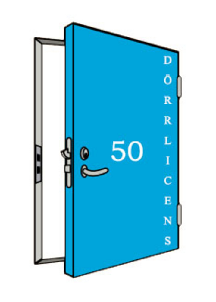 Dörrlicens ARX 50st dörrar