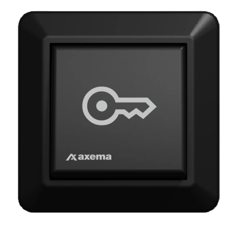 Öppnaknapp svart infälld, Axema
