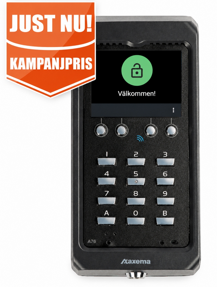 Beröringsfri kombi-läsare Axema A76Vaka med knappsats och display