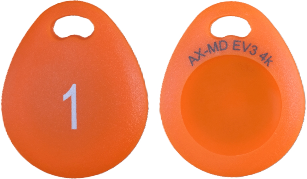 Passerbricka Axema MD34            orange MIFARE DESFire EV3