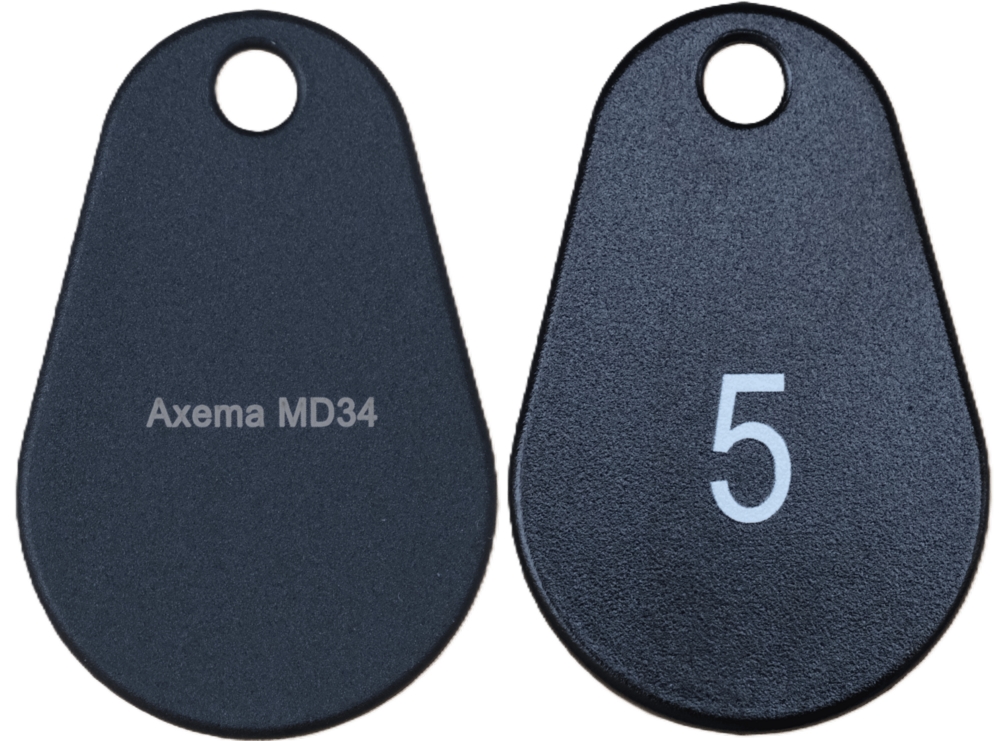 Passerbricka Axema MD34            svart, DESFire 5