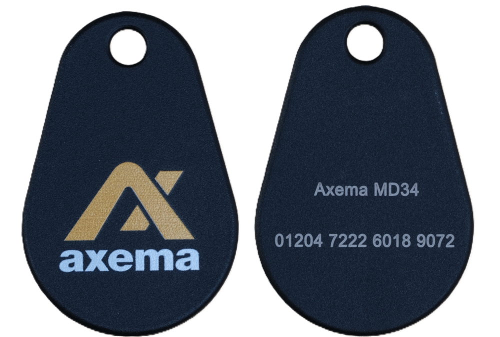 Passerbricka Axema MD34            svart, logo, DESFire