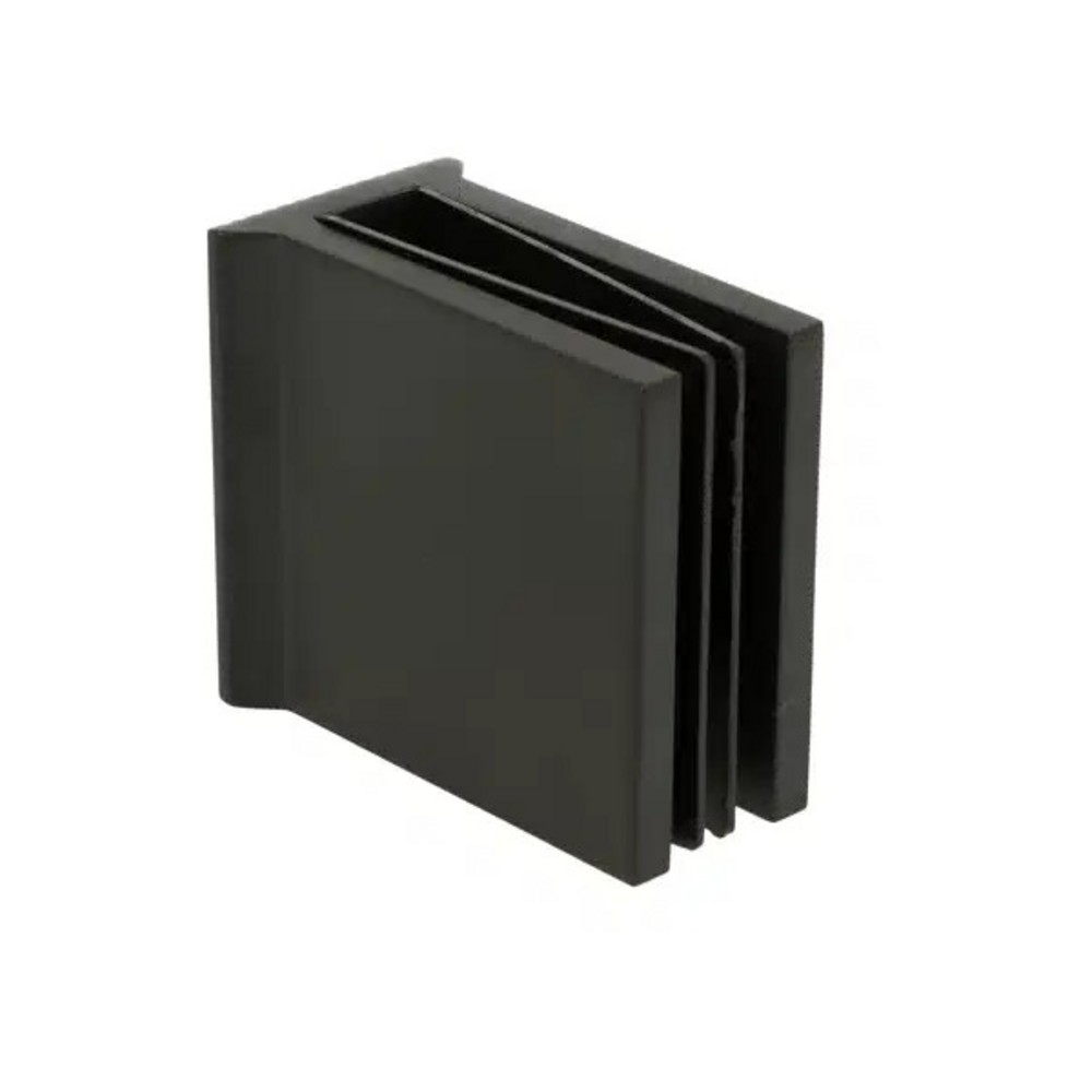 Golvfäste , 55x50x30mm, 6-10mm     glas, svart