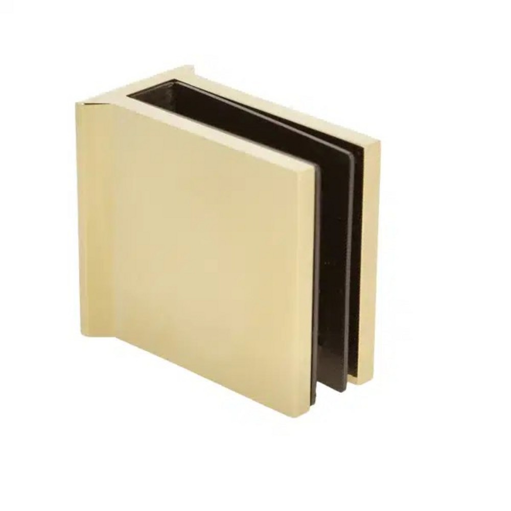 Golvfäste , 55x50x30mm, 6-10mm     glas, polerad mässing