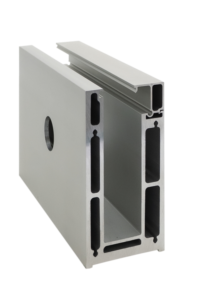 Nordic Railing natur sidomonterat  för 12,76mm glas, 4m komplett