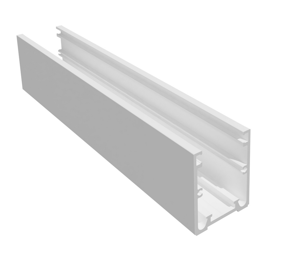 Nordic Frame N45S RAL 9016 vit     (20,76mm glas) 5,5m komplett