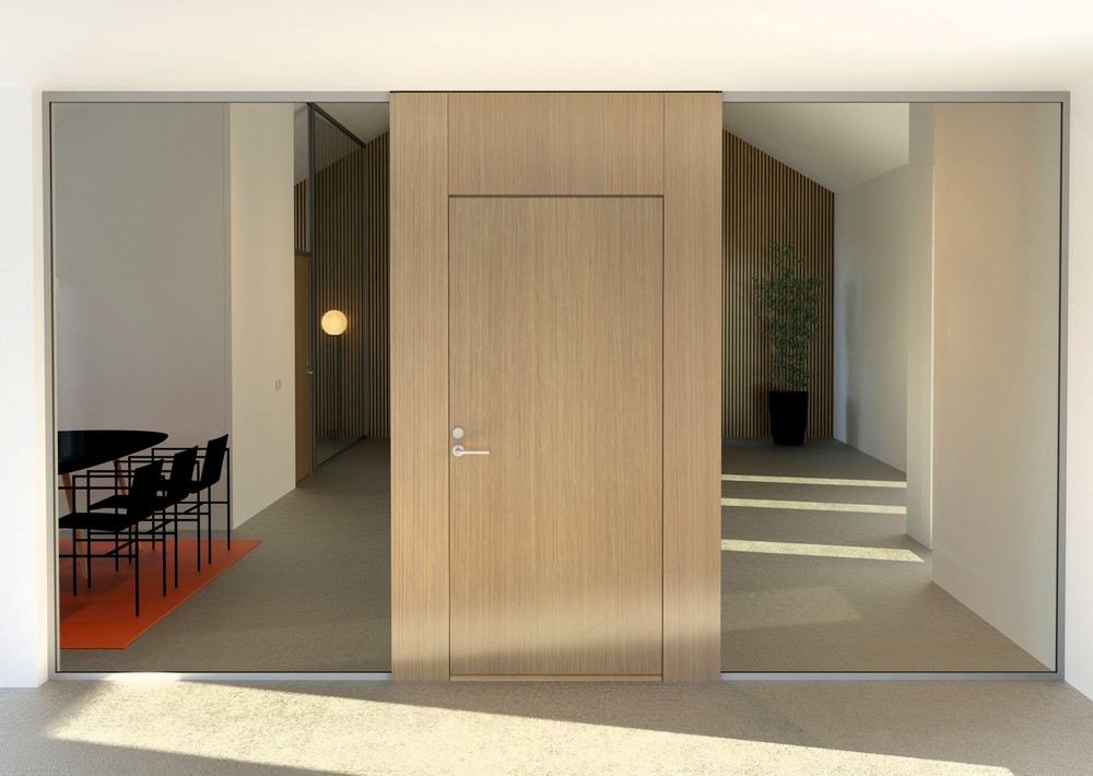 Nordic Frame Portal, ek klarlack   dB38, inåtgående