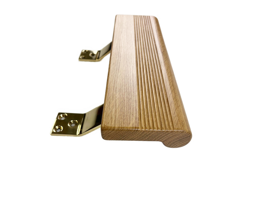 Tryckhandtag Bäne 1430 Ek/Mässing  300x95mm