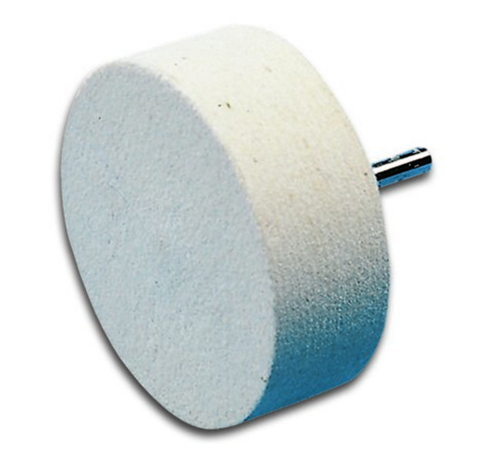 Filtpolerhjul, vit 80 mm           diam. 30 mm bred