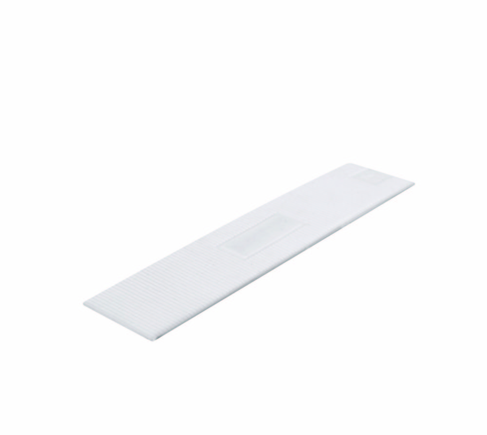 Plastkloss 100x20x1 mm, vit        kartong á 1000st