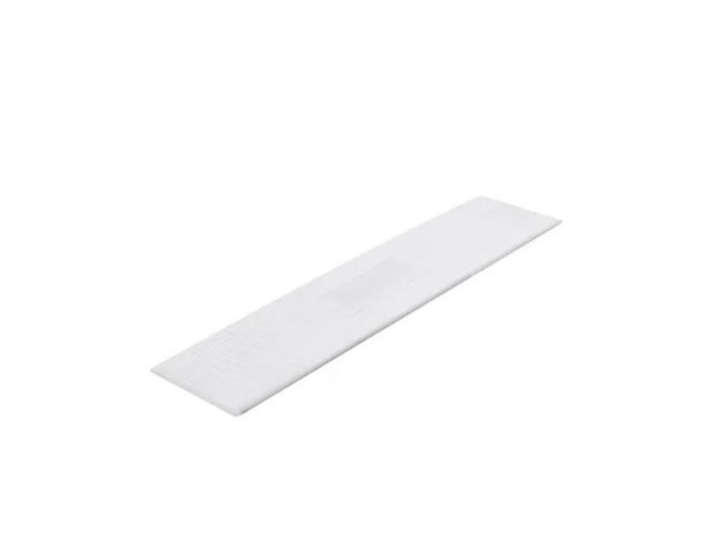 Plastkloss 100x50x1 mm, vit        kartong á 500st