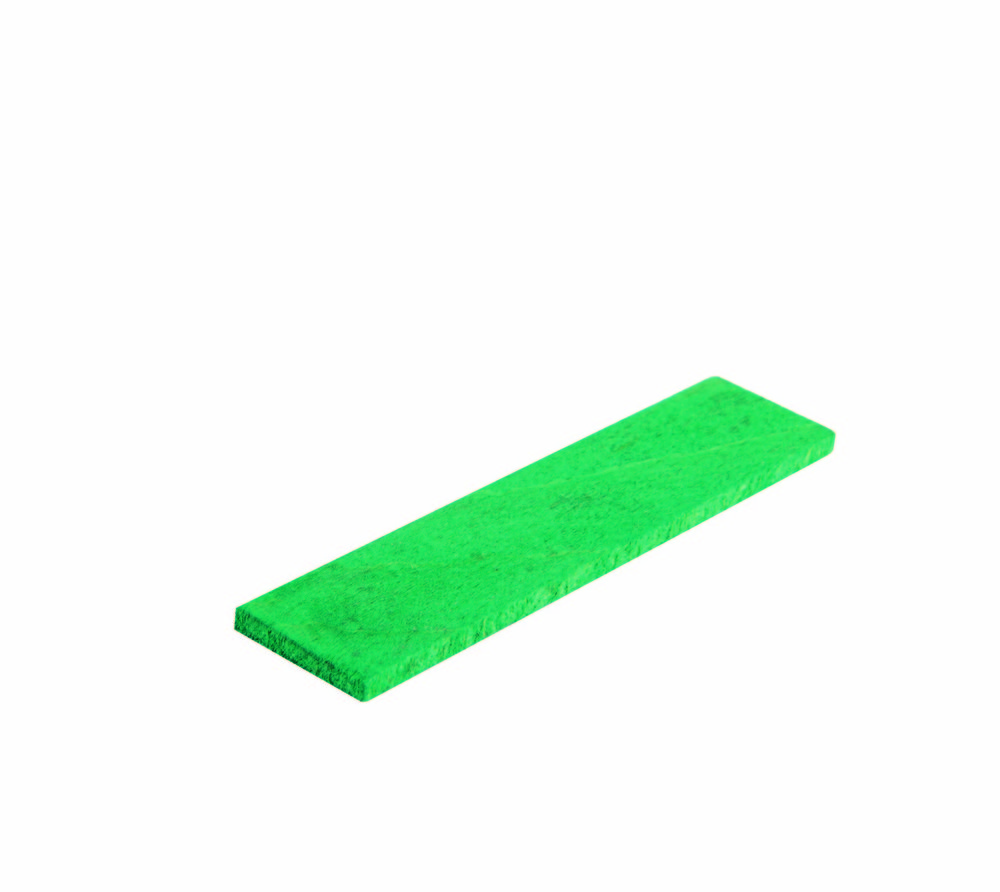 Träkloss 80x12x3mm grön påse á     100st