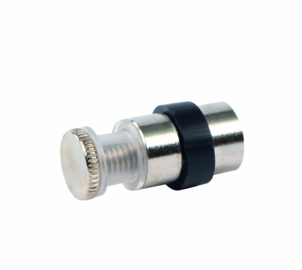 Glas-hyllhållare, enkelsidig,      förnicklad mässing, för 6-8mm glas