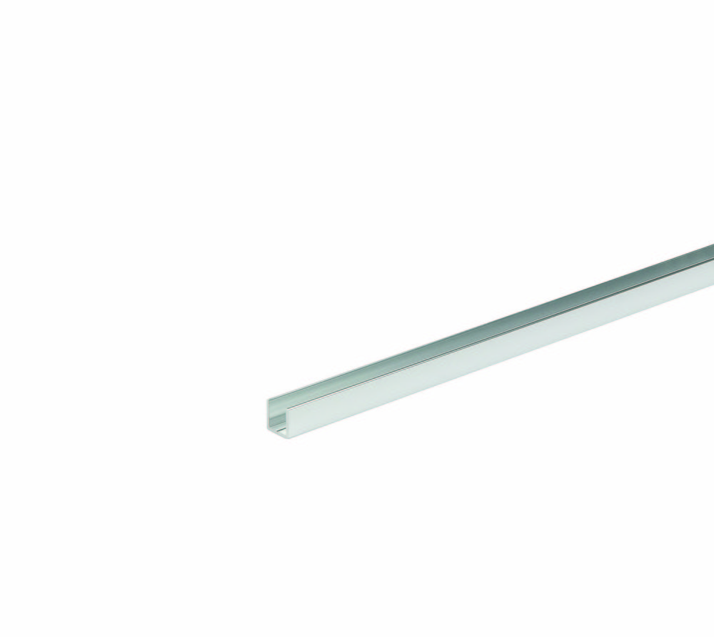 U-profil 10 x 10 mm,               aluminium polerad, 2500 mm