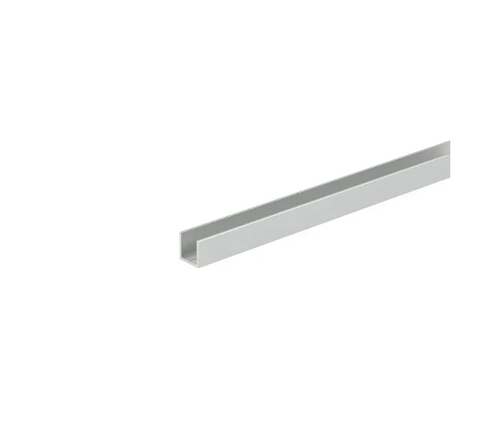 U-profil 15 x 15 mm,               natur, 5000 mm