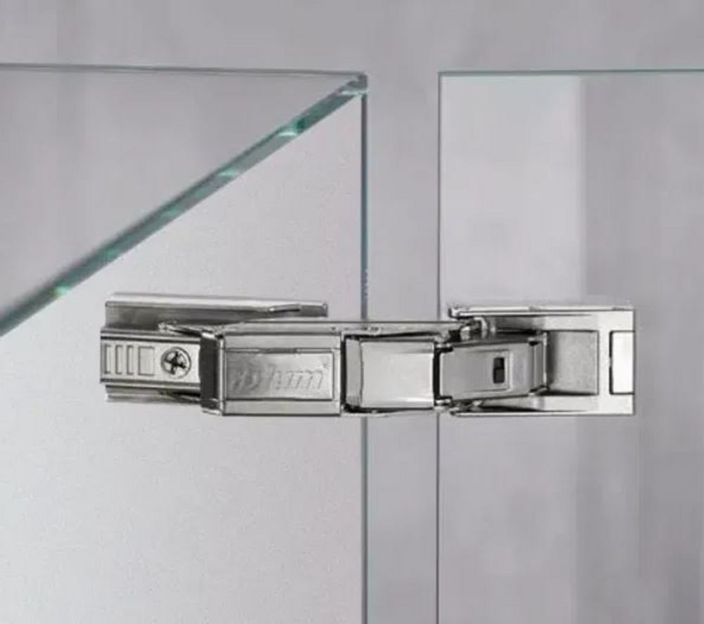 Cristallo, glas-glas, komplett     gångjärn inkl. dämpare & limplatta