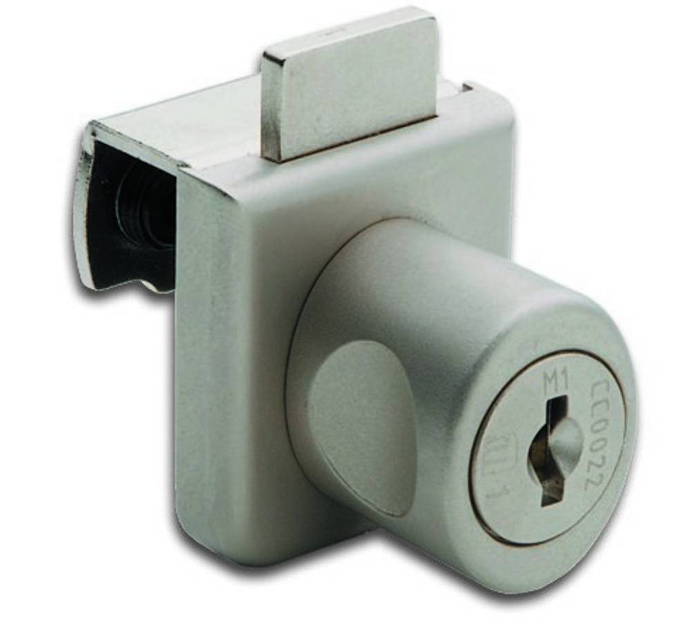 Glasdörrlås kan klämmas            fast för enkeldörrar