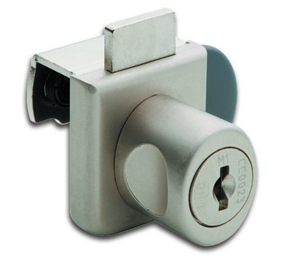 Glasdörrlås kan klämmas fast       för dörrar, lika låsning