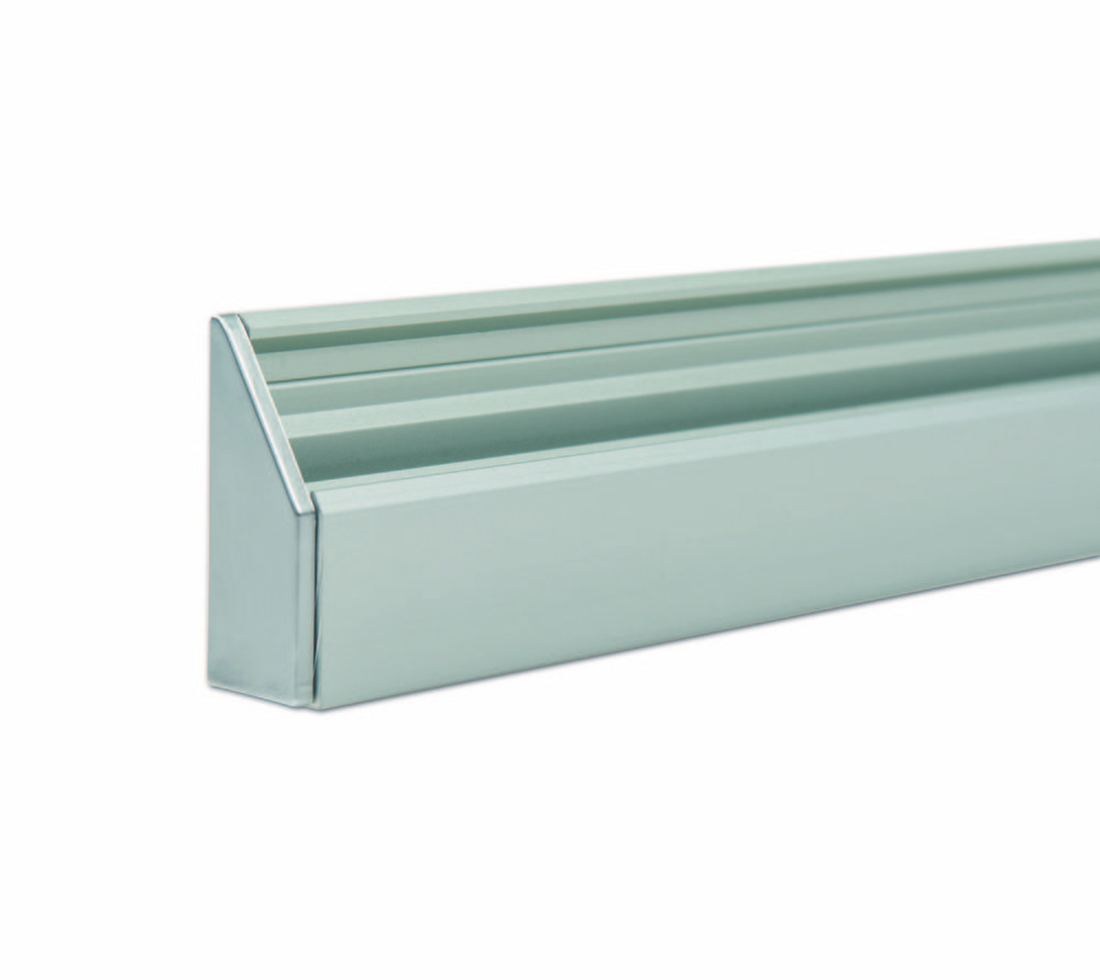 Ändbeslag plast, silver, set med   5 x vänster och 5 x höger