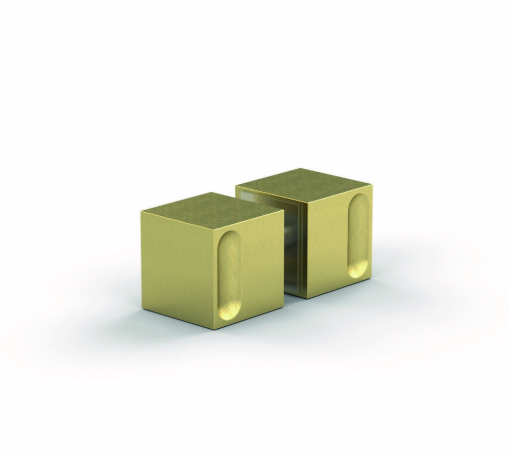 Vred för duschdörr SK003, borstad  mässing